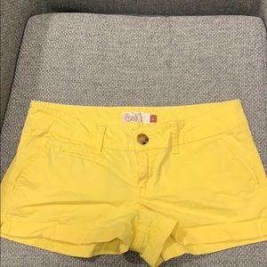 Yellow SO shorts